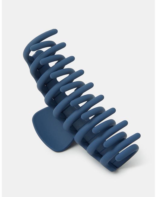 Accessorize Blue Large Matte Claw Clip