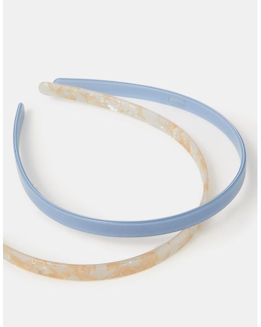 Accessorize Blue 2-Pack Slim Headbands