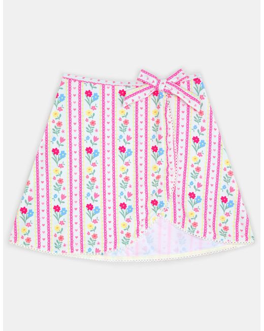 Accessorize Natural Floral Print Swim Skirt