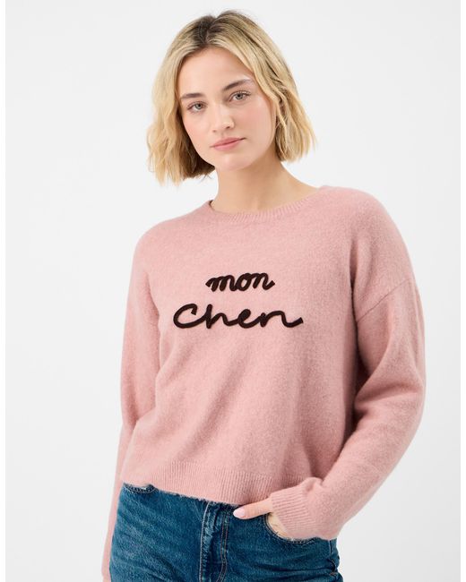 Accessorize Pink Polyester/Acrylic Mon Cheri Jumper