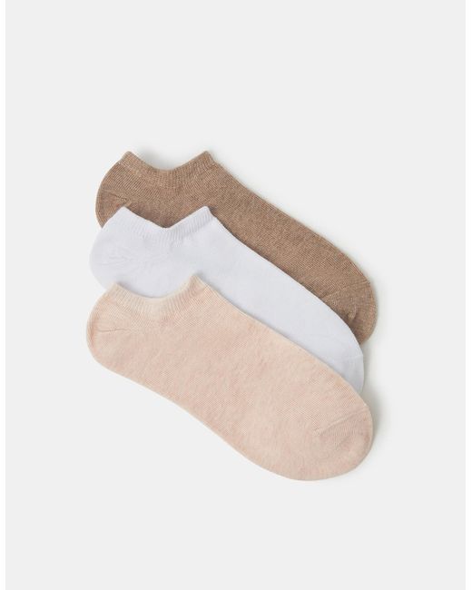 Accessorize Multicolor 3-Pack Trainer Socks