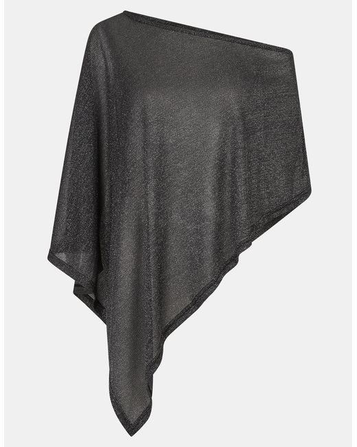 Accessorize Gray Shimmer Poncho