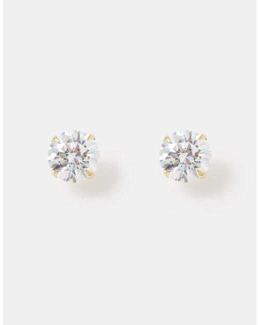 Accessorize Orange Lab Grown Diamond 1.5Ct Stud Earrings 9Ct