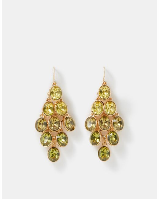Accessorize Metallic Ombré Chandelier Drop Earrings