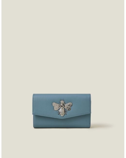 Accessorize Blue Bee Twist-Lock Purse