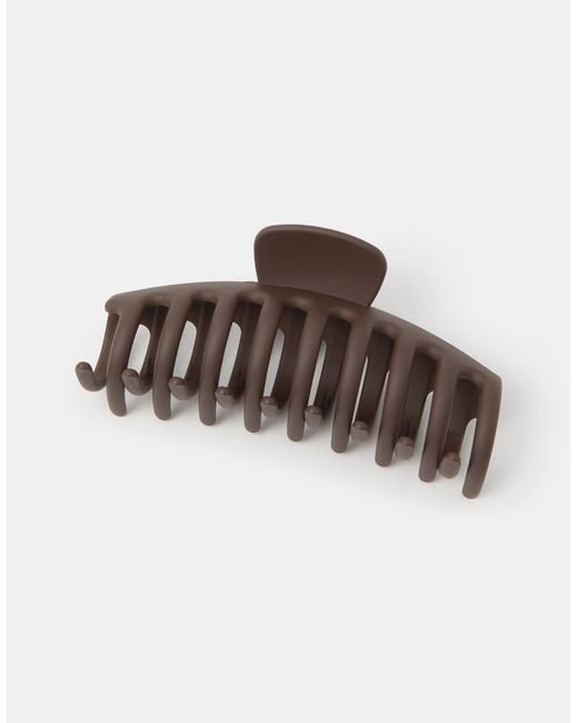 Accessorize White Extra Large Matte Claw Clip
