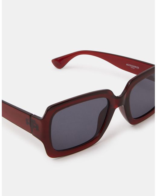 Accessorize White Square Sunglasses
