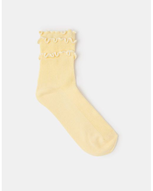 Accessorize White Frilly Socks