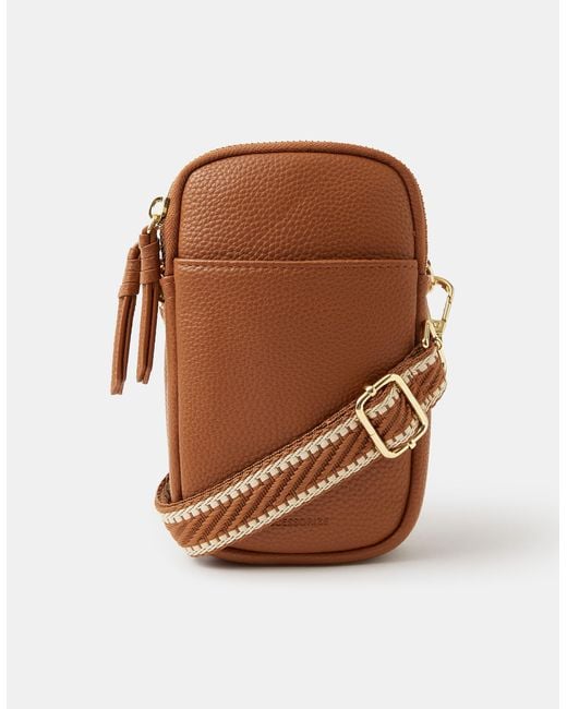 Accessorize Pink Double Pouch Phone Bag