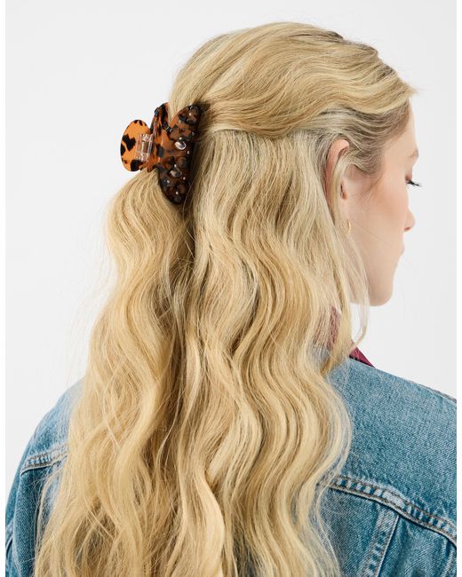 Accessorize Natural Flower Tort Claw Clip