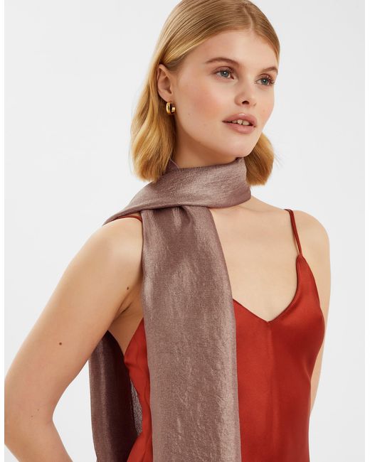 Accessorize Natural Lightweight Shimmer Scarf