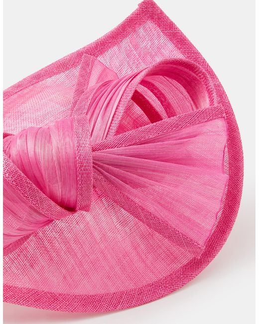 Accessorize Pink Bow Teardrop Fascinator