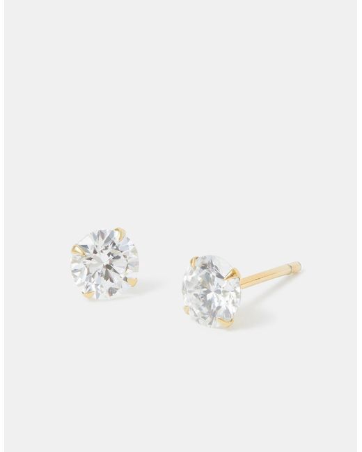 Accessorize Orange Lab Grown Diamond 1.5Ct Stud Earrings 9Ct