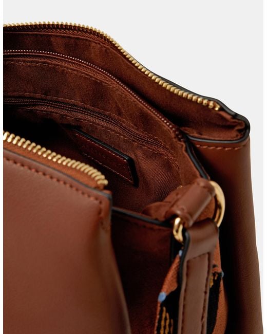 Accessorize Brown Webbing Strap Crossbody Bag