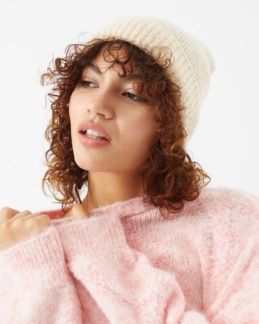 Accessorize Natural Plain Beanie Hat