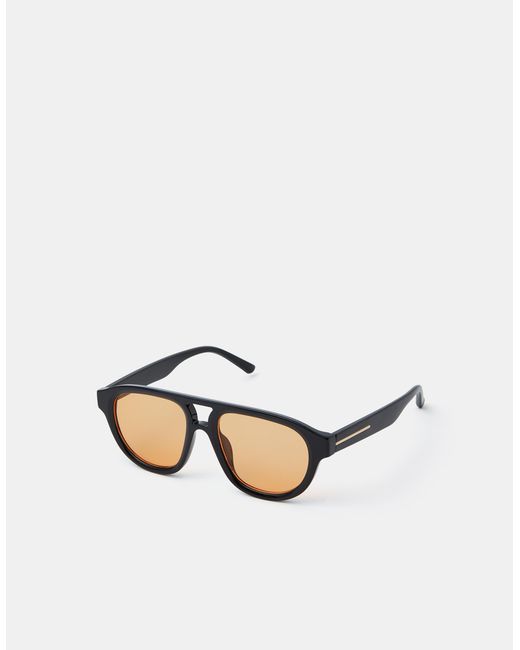 Accessorize White Tinted Aviator Sunglasses