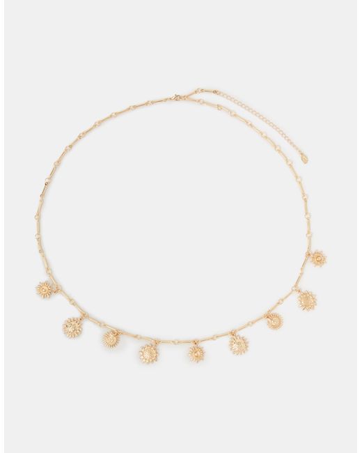 Accessorize White Sun Charm Belly Chain