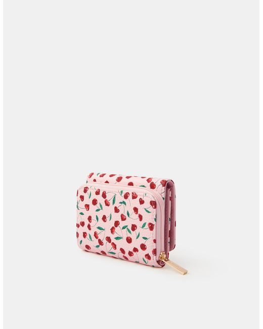 Accessorize Pink Cherry Print Purse