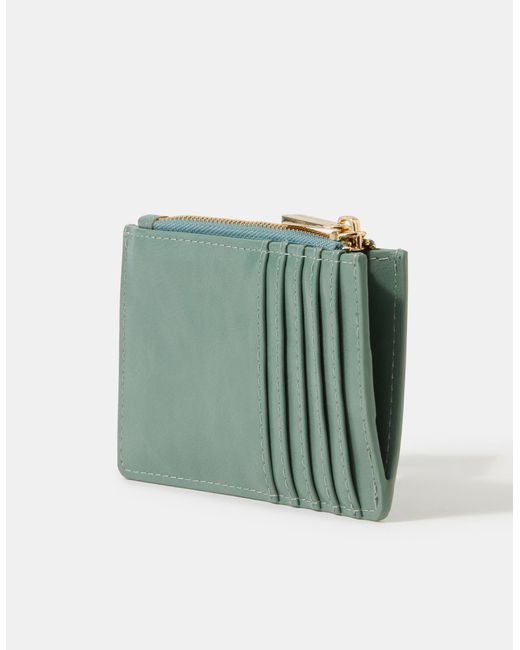 Accessorize Green Plain Card Holder