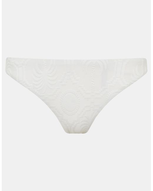 Accessorize Brown Tropical Jacquard Bikini Bottoms