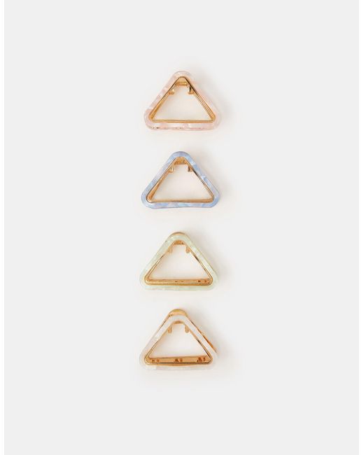 Accessorize Blue 4-Pack Cut Out Resin Claw Clips