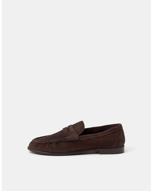Accessorize Brown Suede Loafers