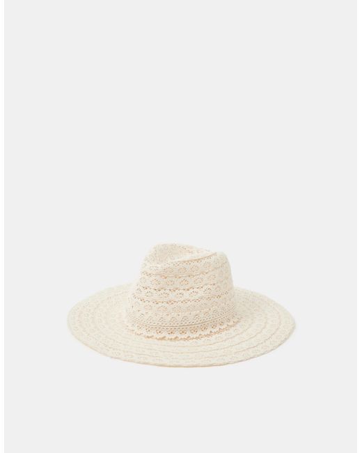 Accessorize Blue Lace Fedora Hat