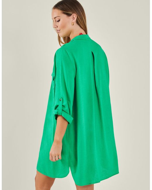 Accessorize Women's Beach Shirt Green