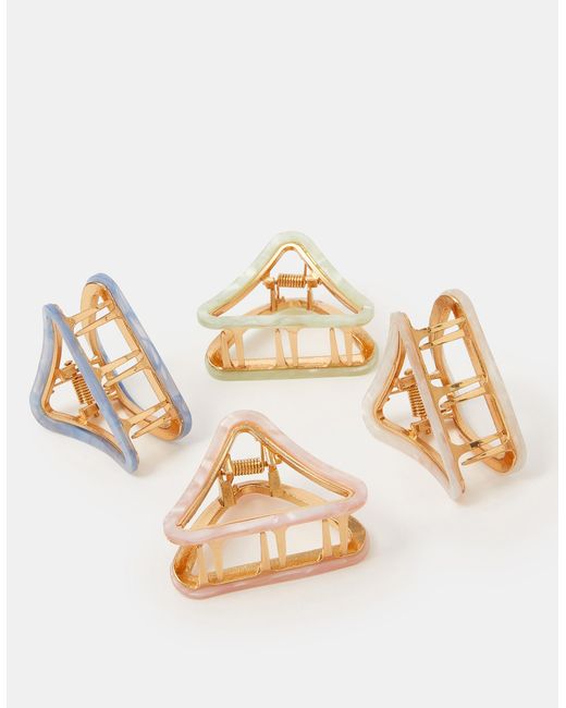 Accessorize Blue 4-Pack Cut Out Resin Claw Clips