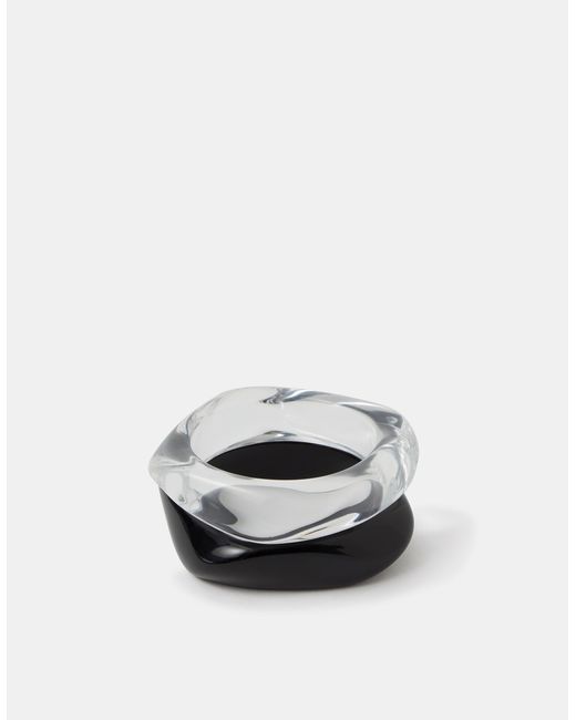 Accessorize White 2-Pack Chunky Resin Bangles
