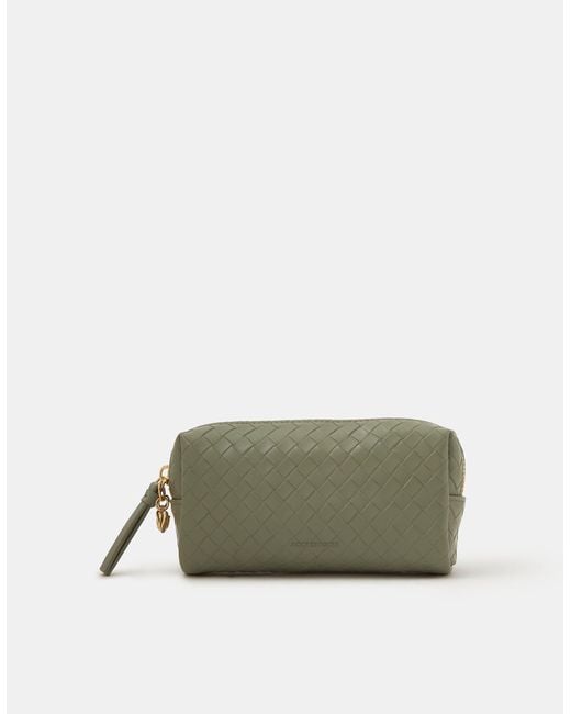Accessorize Green Quilted Charm Pouch