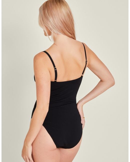 Accessorize Black V-Front Shaping Swimsuit