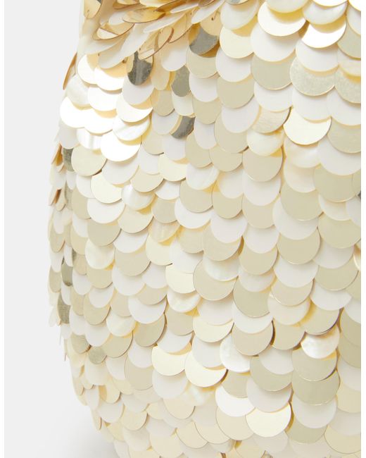 Accessorize Natural Sequin Wristlet Bag