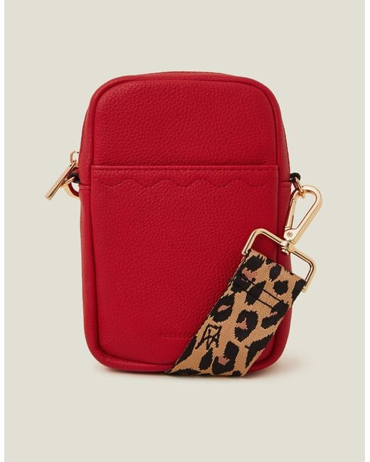 Accessorize Red Slip Pocket Phone Bag