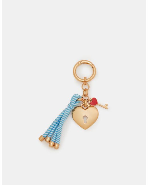 Accessorize Blue Padlock & Key Bag Charm