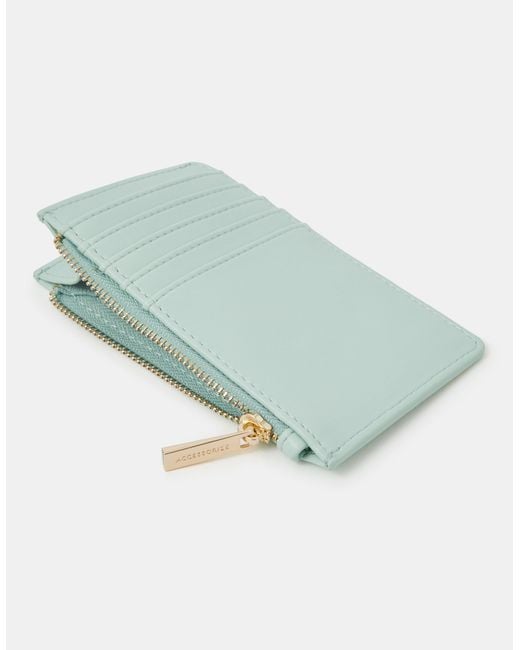 Accessorize Green Plain Card Holder