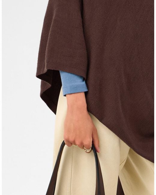 Accessorize Brown Knit Poncho