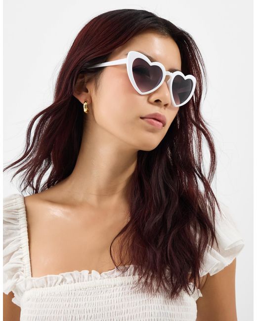 Accessorize Blue Heart Cat Eye Sunglasses