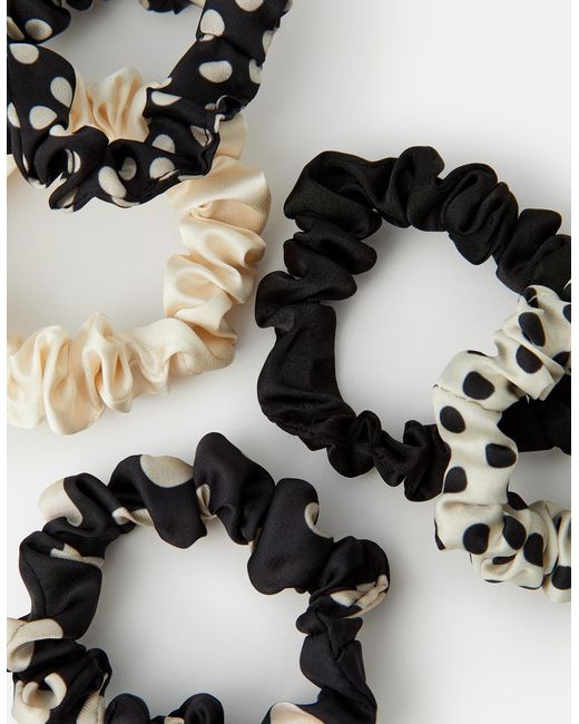 Accessorize White 5-Pack Polka Dot Hair Scrunchies