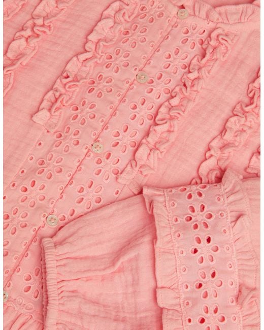 Accessorize Pink Broderie Ruffle Top