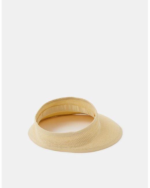 Accessorize Natural Woven Sun Visor