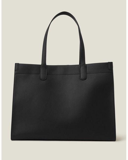 Accessorize Women's Black Laptop Tote Bag | Lyst UK