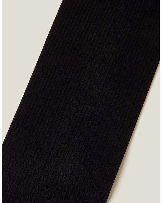 Accessorize Black Regular Ribbed Tights