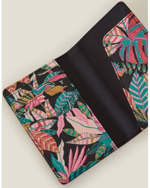 Accessorize Multicolor Tropical Print Passport Holder