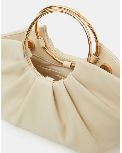 Accessorize Natural Ruched Ring Handheld Bag