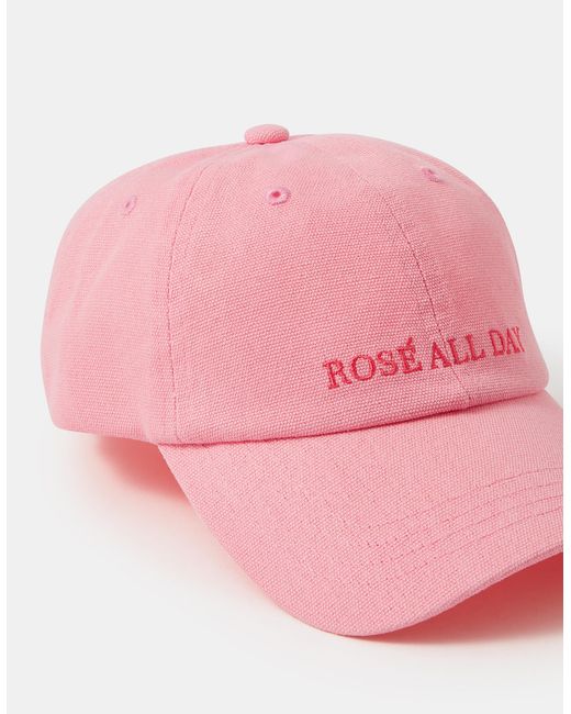 Accessorize Pink Rosé All Day Baseball Cap