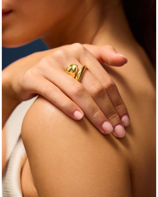 Accessorize Metallic 14Ct-Plated Adjustable Wrap Ring