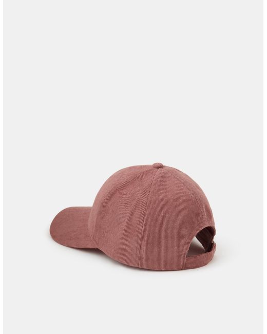 Accessorize Pink Corduroy Cap