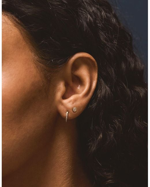 Accessorize Metallic 4-Pack 14Ct-Plated Stud & Hoop Earrings
