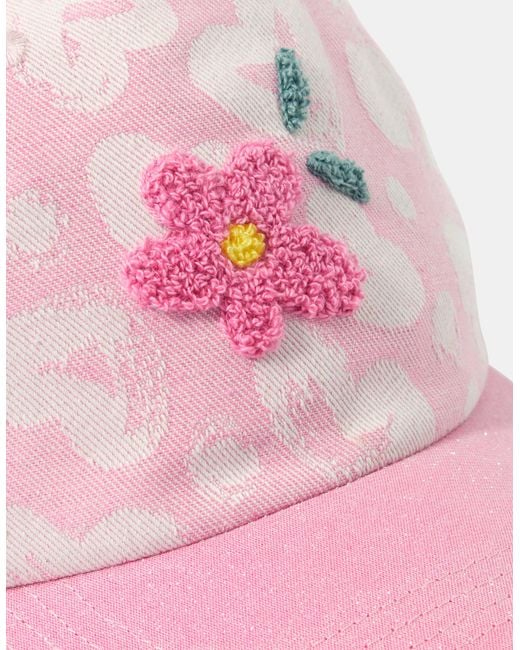 Accessorize Pink Flower Cap